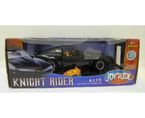 A JoyRide Knight Rider K.I.T.T. die-cast model vehicle, boxed