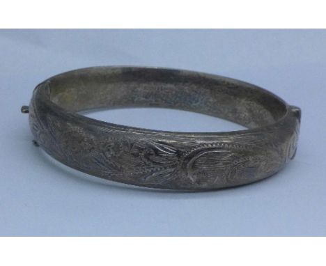 A silver bangle
