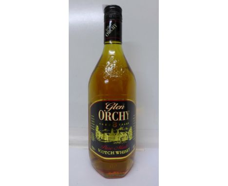 One bottle of Glen Orchy Aged 8 Years, Pure Malt Scotch Whisky