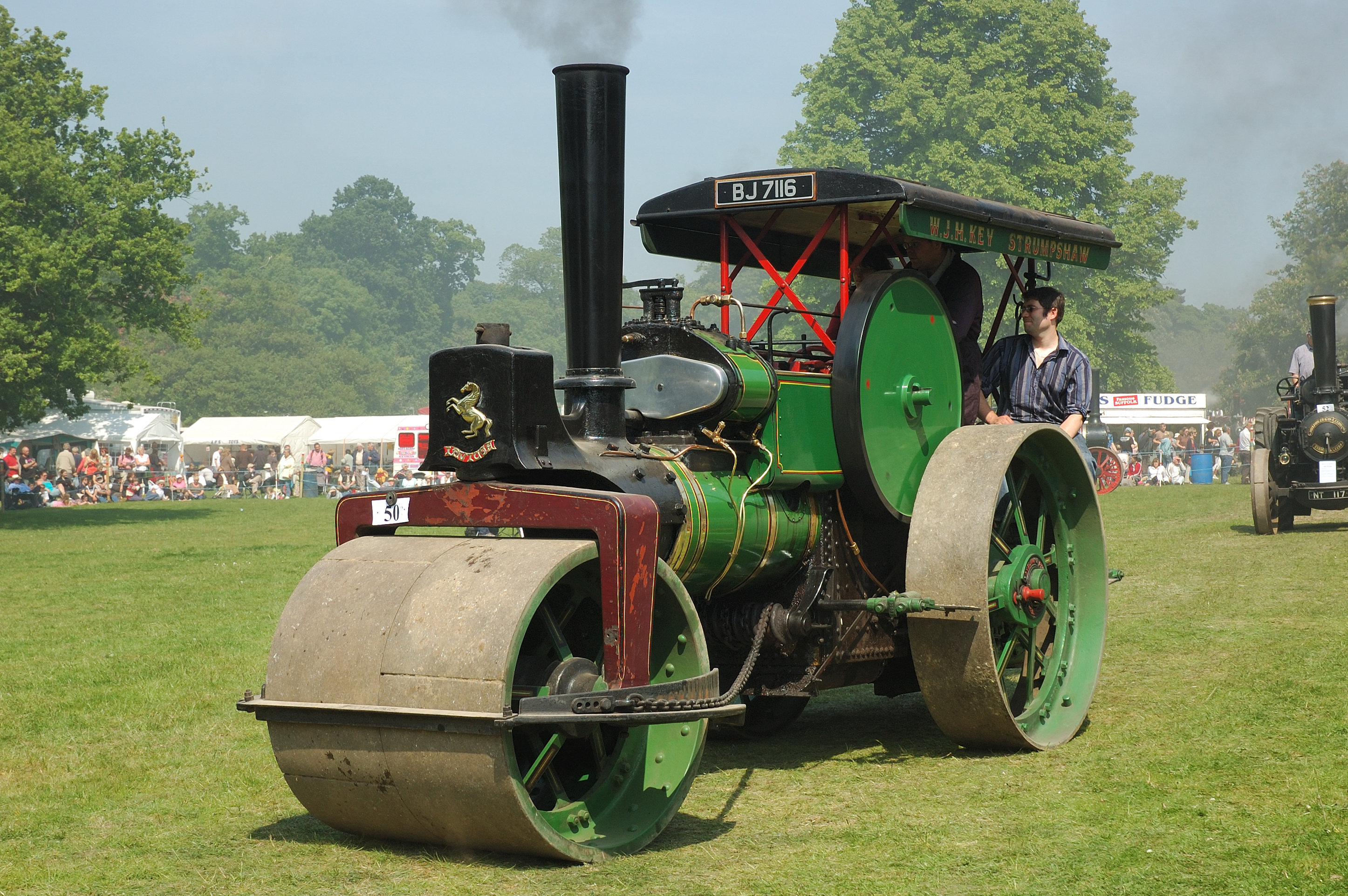 Aveling and Porter F Type Steam Roller. Works no. 10079 Reg no. BJ 7116