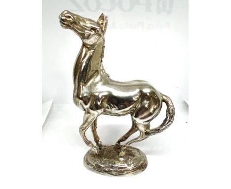 The British Horse Society, ‘Playing Up’,&nbsp;a solid silver cast limited edition equestrian sculpture, by Lorna McKean, hall