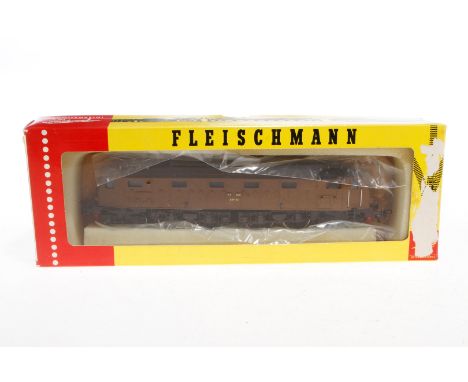 Fleischmann E-Lok ”FS E 428 29/123”, Spur H0, mit Punktkontakt, braun, Alterungsspuren, im tw besch. OK (ohne Innenverpackung