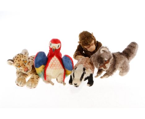 Konv. 5 Steiff Tiere, 80er Jahre, L 30-40, Z 3