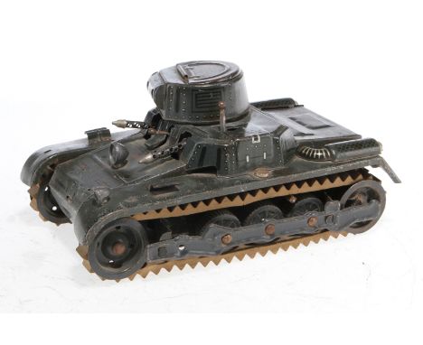 Gama Panzer, Blech, CL, Uhrwerk def., L 18,5, als Ersatzteil