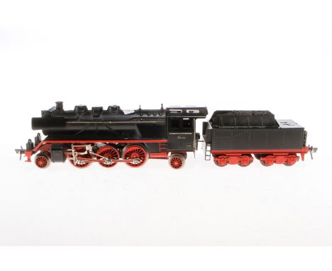 Fleischmann 1-C-1 Dampflok, Spur 0, elektr., schwarz, mit Tender und 2 el. bel. Stirnlampen, Z 3
