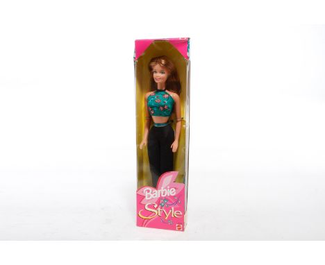 Mattel Barbie ”Style”, Alterungsspuren, in leicht besch. OVP, Alterungsspuren