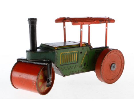 Brimtoy Straßenwalze, Blech, CL, Uhrwerk intakt, LS, L 22,5, Z 3