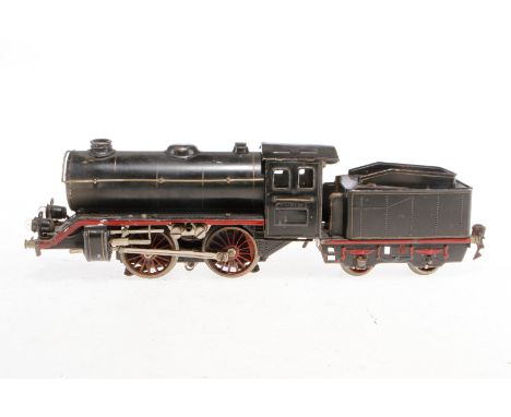 Märklin B-Dampflok R 66/12920, Spur 0, elektr., schwarz, mit Tender und 2 el. bel. Stirnlampen, Z 4