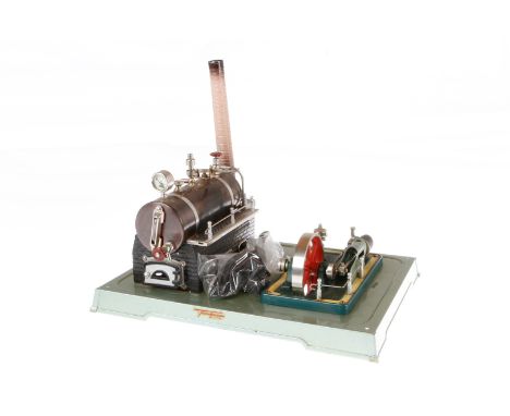 Fleischmann Dampfmaschine, liegender Kessel, KD 6, mit Zunehör, L 34, Z 3