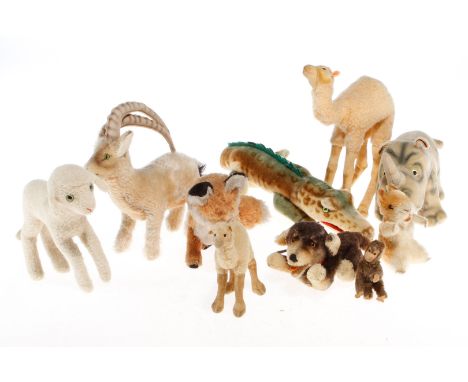 Konv. 10 Steiff Tiere, 80er Jahre, L 30-40, Z 3