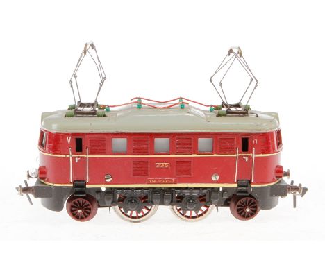 Fleischmann 1-B-1 E-Lok Nr. 335, Spur 0, elektr., rot, HL, Z 2-3
