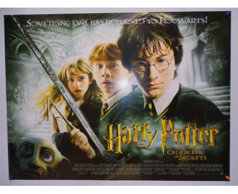 HARRY POTTER AND THE CHAMBER OF SECRETS (2002) - UK QUAD FILM POSTER - 30" x 40" (76 x 101.5 cm) - Rolled, Near Fine