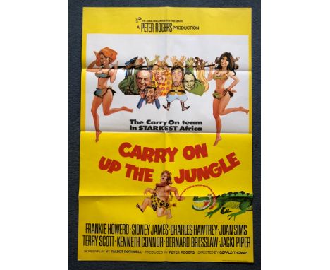 CARRY ON UP THE JUNGLE (1970) - UK/British One Sheet Movie Poster - Renato Fratini artwork - 27" x 40" (68.5 x 101.5 cm) - Fo