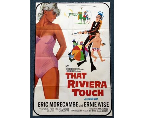 THAT RIVIERA TOUCH (1966) - British One Sheet Movie Poster - MORECAME &amp; WISE - 27" x 40" (68.5 x 101.5 cm) - Folded (as i