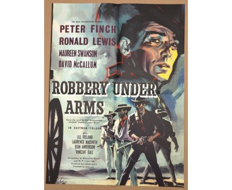 ROBBERY UNDER ARMS (1957) - MOVIE LIFT BILL (22" x16.5” - 56cm x 42cm) - contained within ad sales leaflet as originally supp