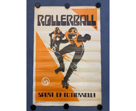 ROLLERBALL (1975) - Australian 'faux' film poster - There is a set of three special 'faux' posters that were created and sent
