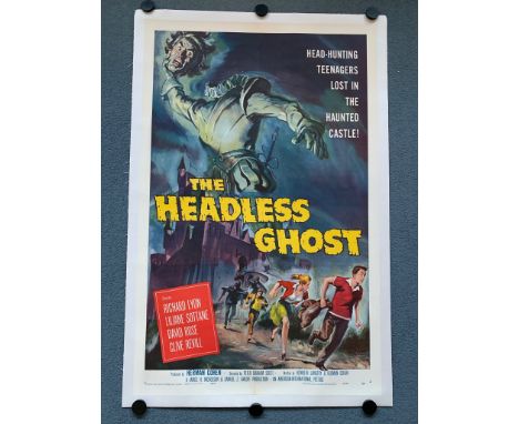 THE HEADLESS GHOST 1959) - US One Sheet movie poster - REYNOLD BROWN artwork - 27" x 41" (68.5 x 104 cm) - Originally folded 