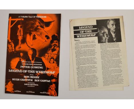 LEGEND OF THE WEREWOLF (1975) - Press Campaign Book and Leaflet