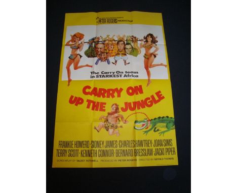 CARRY ON UP THE JUNGLE (1970) - UK / International One Sheet Movie Poster - (27" x 41" - 68.5 x 104 cm) Folded. Fine