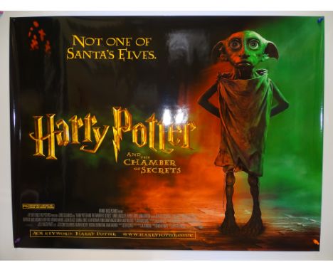 HARRY POTTER AND THE CHAMBER OF SECRETS 'DOBBY' RARE CHRISTMAS DESIGN (2002)-  UK QUAD FILM POSTER - 30" x 40" (76 x 101.5 cm