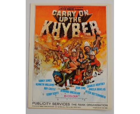 CARRY ON UP THE KHYBER (1968) - Press Campaign Book, leaflet and UK Lobby Card Set - Very Fine plus - Flat/Unfolded (as issue