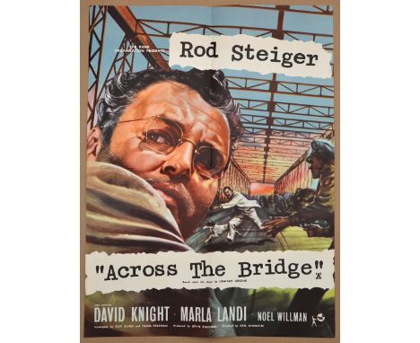ACROSS THE BRIDGE (1957) - MOVIE LIFT BILL (22" x16.5” - 56cm x 42cm) - contained within ad sales leaflet as originally suppl
