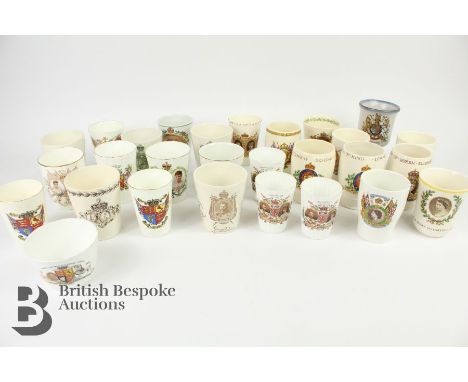 Quantity of Royal Family commemorative ware, including Booths King George V and Queen Mary 1911 beaker; Royal Doulton George 