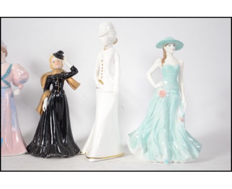 A collection of figurines to include Coalport, Royal Worcester, Spode and others etc ( see illustration ) 