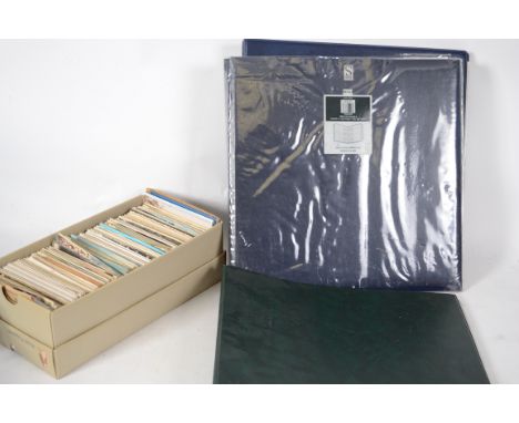 A collection of 4 modern postcard albums of mainly topographical scenes together with a shoebox of approx 700 postcards ( see