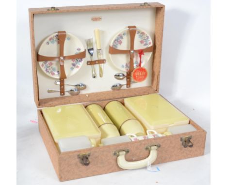 A 1950's vintage fitted picnic hamper by Sirram