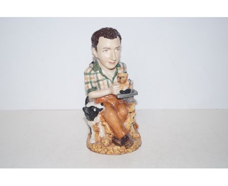 Peggy Davis, ceramic sculpture , Kevin Francis cremains, colour trial for sample only Height-22cm