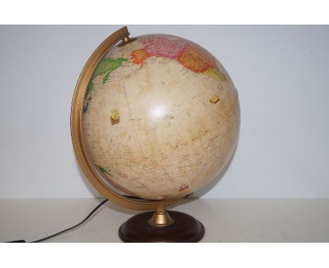 Light up desk globe