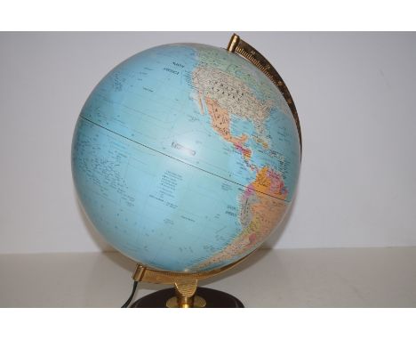 Light up desk globe