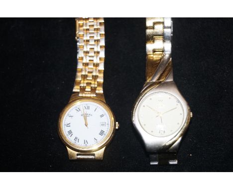 One Rotary and one other fashion wristwatch.