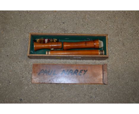 A tenor recorder by Adler with box 