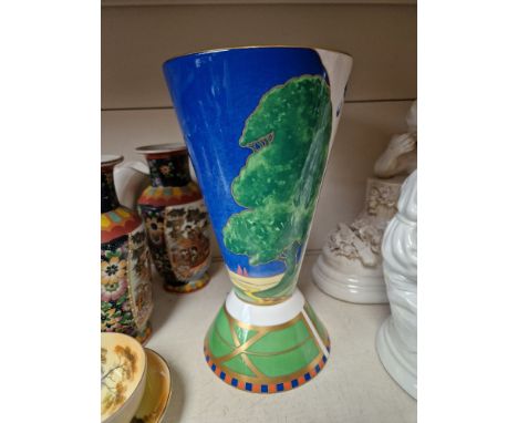 A Royal Worcester Art Deco Lazy Days vase. 