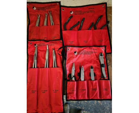 Four US Pro Tools rolls of pliers, very good condition/unused? 