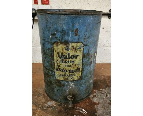 A vintage Valor drum for Esso blue paraffin, 43cm. 