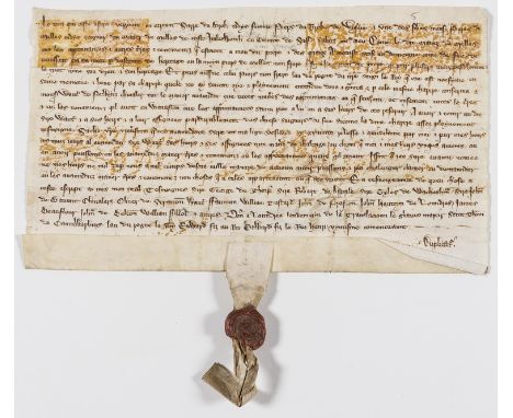 Norwich (Sir Walter de, chief baron of the exchequer, d. 1329) Charter of Sarah du Brok, late wife of Peter du Brok of Wysete