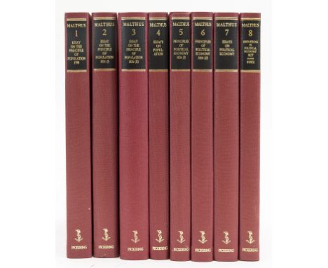 Economics.- Malthus (Thomas Robert) The Works, edited by Prof. E.A. Wrigley &amp; Dr. David Souden,  8vol., plates, original 