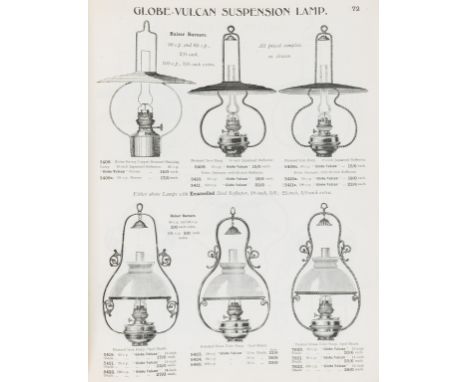 NO RESERVE Trade Catalogue.- Catterson &amp; Sons, Ltd. (S.P.), London. 1909-10 Gas Fittings Catalogue. Section A (Globes, Ch