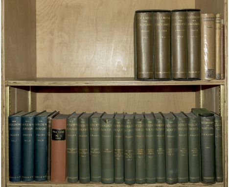 Frazer (Sir James George) The Golden Bough: a Study in Magic and Religion, 3 vol., second edition, frontispiece, half-titles,