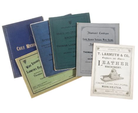 Trade Catalogue.- Larmuth &amp; Co. (Thomas), Salford, Manchester. [Catalogue of Leather Machinery], 24pp., illustrations, st