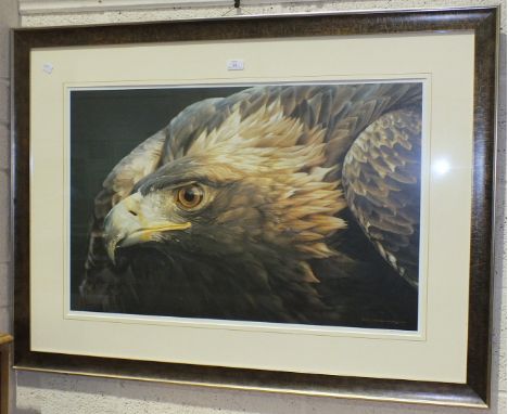 After Carl Brenders, 'Sovereign Gold', a close-up study of a Golden Eagle, signed limited edition artist's proof no.22/76, 56