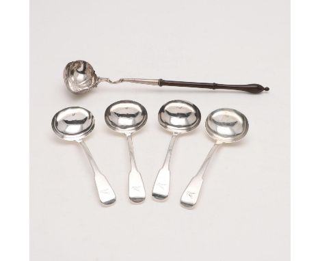 crested, by Thomas Wilkes Barker, London 1809. together with an 18th century toddy ladle, London c.1740; the toddy 13" (33cm)