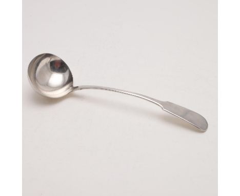 by Walker &amp; Hall, Sheffield 1901; 13" (33cm) long; 8ozt. *Condition: General wear, especially to the bowl (thin edges, sc