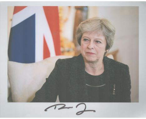 Theresa May signed 10x8 colour photo. May (born 1 October 1956) is a British politician who served as Prime Minister of the U