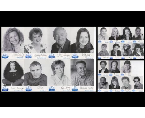 Brookside 7x5 signed photo collection. Signatures such as Andrew Butler, Steve Pinder, Sarah White, Brian Regan, Alexandra Fl