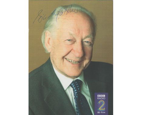 Brian Matthew signed 6x4 BBC Radio 2 colour promo photo. Brian Matthew (17 September 1928 - 8 April 2017) was an English broa