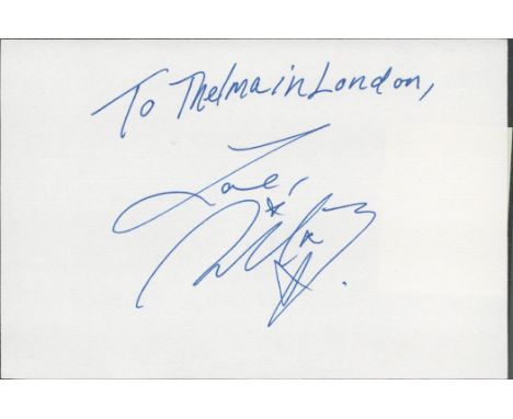 Nikki Blonsky signed white card, dedicated to Thelma. Nicole Blonsky ((born November 9, 1988) is an American actress, singer,